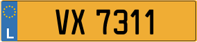 Truck License Plate